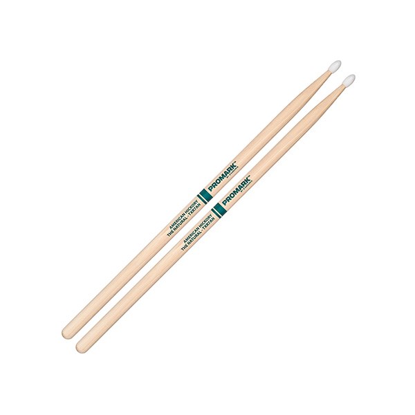 Promark TXR7AN American Hickory 7A Natural Drumsticks - Nylon Tip